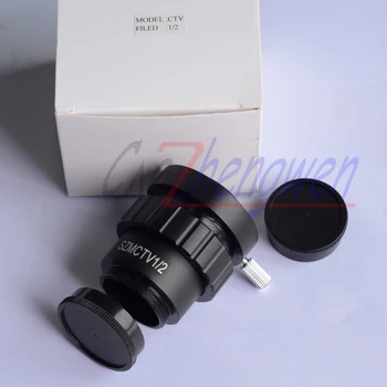 FYSCOPE 0,5 X C-mount Objektív Adaptér 1/2 farebné tv Adaptér pre SZM Video Kamera Trinocular Stereo Mikroskopom Kamery Príslušenstvo