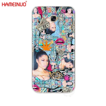 HAMEINUO Nicki Minaj Módne Coque prípade mobilného telefónu kryt pre Samsung Galaxy A3 A310 A5 A510 A7 A8 A9 2016 2017