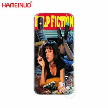 HAMEINUO Pulp Fiction mobilný telefón Kryt puzdro pre iphone X 8 7 6 4 4s 5 5s SE 5c 6s plus
