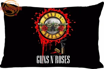 Horúce Pekné Guns n Roses Obdĺžnik obliečka na Vankúš na zips, Svadobné Zvyk Vankúš Pre kancelársky A3.27#81
