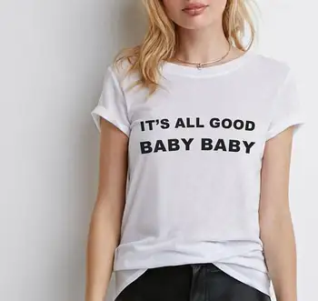 Jej Všetko Dobré Baby, Baby, Estetické Oblečenie 90. rokov Rap Tričko Rap Lyrická T Shirt Rap Hudba Graphic Tee Tumblr T-shirt bežné topy