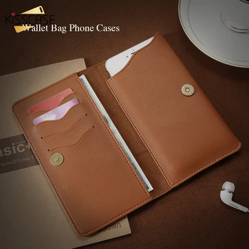 KISSCASE Luxusné Odolné Kožené Peňaženky Puzdro na Telefón puzdro Pre iPhone Samsung Huawei Xiao Meizu Pokrytie Mobilného Telefónu Taška Prípadoch