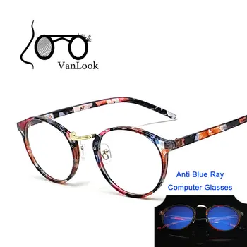 Kolo Transparentné Okuliare Proti Blue Ray Počítač Okuliare Muži Ženy Móda Predstavenie Rám Oculos De Grau Jasný Objektív Povlak