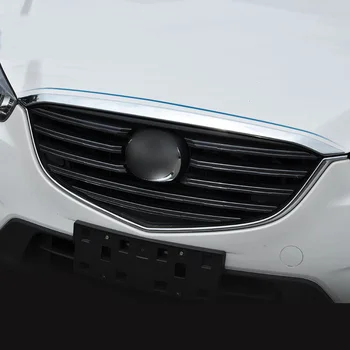 KOUVI ABS Chrome Prednej Mriežky Kapota Kryt Motora Výbava auta styling Pre Mazda CX-5 CX5 2016 príslušenstvo
