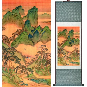 Krajina umenia maľby Super kvalita tradičné Čínske Umenie Maľba Home Office Dekorácie Čínske maľby LTW2017112309