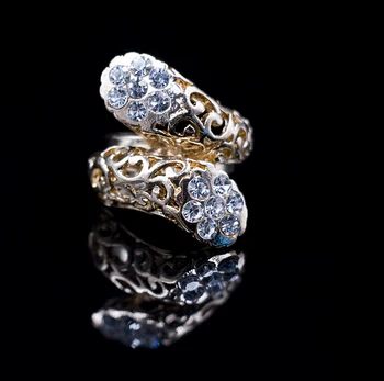Lan palác šperky sady parure bijoux femme zlatá farba Rakúskeho kryštálu nastaviť náušnice, náhrdelník prsteň náramok doprava zadarmo