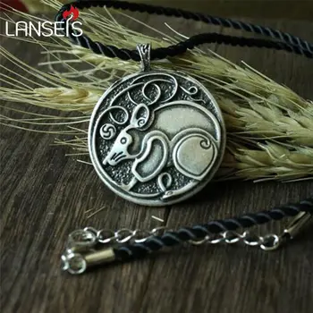 Lanseis 1pcs CH-834-C celt symbol viking myši celt zvierat prívesok obojstranný Retro mužov náhrdelník ženy šperky