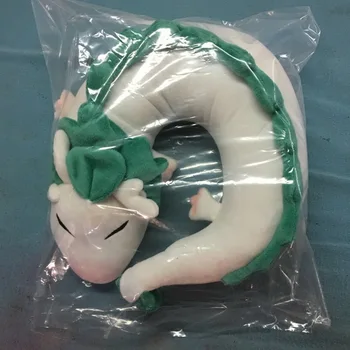 Móda Cartoon Dragon Anime Hayao Miyazaki Odvážneho Preč Haku Roztomilý U Shape Bábika Plyšové Hračky Vankúš bábiky darček pre Deti a Deti