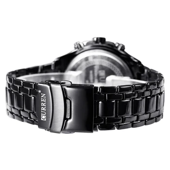 Módne Luxusné Značky Curren Muž quartz plný nehrdzavejúcej ocele Sledovať Bežné Vojenské Športové Mužov Šaty Náramkové hodinky Gentleman 2017 Nové