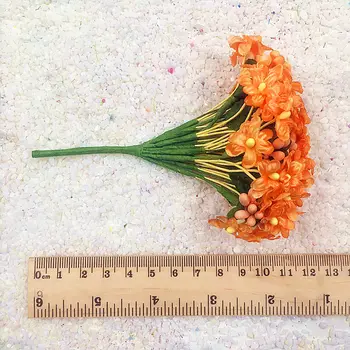 Na celej oblohe, hviezda simulácia umelého hodvábu corsage kvety/svadobné dekorácie pre DIY koláž darčeka 12PCS (12 cm/lúč)