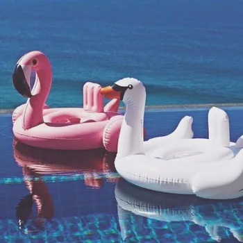 Nafukovacie Flamingo Plávanie float Bazén Float Ružová Jazda-Na Plavecký Krúžok Dospelých Detí Voda Dovolenku Strany Hračky Piscina 150 CM