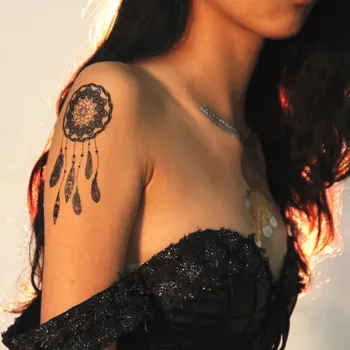 Nový Sexy Body Art Krásy make-up roztomilý Pohode krásna čierna Henna& Čipky Nepremokavé Dočasné Tetovanie Samolepky pre Dievča nevesta strany