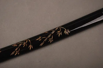 Nový Štýl Jemné Bambusové Vzor Vyryté Dreva Saya Plášť Saje pre Japonský Samuraj Meč Katana Nádherné Meč Montáž