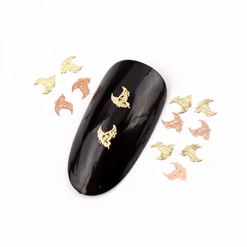 O 1000pcs/veľa Krásnych Zlatých Duté Rôznych Motýľ Tvar Nechtov Umenie Kovový Tenký Kus Pre Nail Art, Ozdoby