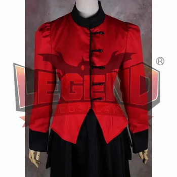 Občianska Vojna Šaty Gothic Lolita Stredoveké Viktoriánskej Southern Belle Šaty Červenej A Čiernej Dospelých Žien Halloween Cosplay Kostým