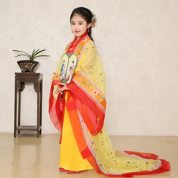 Orientálnych Žien Kráľovské Šaty Multicolor Dance Sukne dynastii Tang Oblečenie Tang Vyhovovali Hanfu Štýl Čínština Princezná Kostým