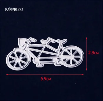 PANFELOU Metal craft Pár bicykle die rezanie zomrie pre Scrapbooking/DIY Vianoce svadba Halloween karty Strane účtu