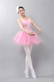 Pre Dospelých Profesionálne Tanier Tutu Šaty Flitrami Biely Balet Labutie Jazero Šaty Ženy, Dievčatá Balerína Šaty Popruhy Balet Kostýmy