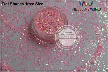 RI-7 Pearlescent Dúhové Ružovej Farby dot tvary konfety flitre lesk alebo iné DIY dekorácie 1pack=50g
