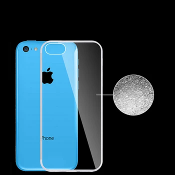 SoftGel Flexibilné silikónové TPU puzdro pre Fundas Coque Capa Apple iPhone 5C prípadoch transparentné módne, luxusné značky