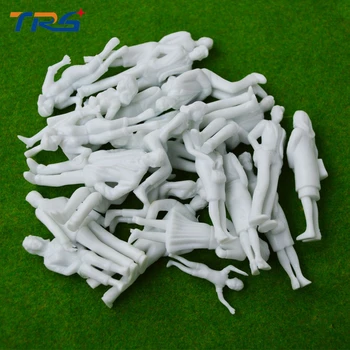 Teraysun 20pcs biele čísla 1;25 Architektonický model ľudská mierka HO modelu ABS plast ľudí