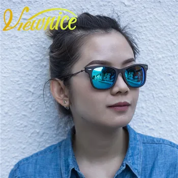 Viewnice Nové Módne Luxusné Polarizované Slnečné Okuliare Polaroid Drevené Ženy Modrý Štvorec Prispôsobené 2140 Oculos De Sol Muž Acetát