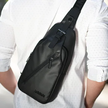 Vodotesný Batoh Crossbody Tašky pre Mužov Messenger Hrudníka Taška Pack Bežné Jeden Rameno Závesu Bagpack Zips Bolsas