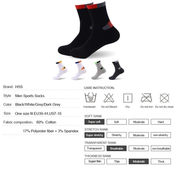 Vysoko Kvalitné Profesionálne pánske ponožky Pohodlné Pružnosť Priedušná Horské Trekingové Bicykle Bavlnené Ponožky Pre mužov chlapec
