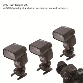 WANSEN PT-16NE 16 Kanálov Wireless/Rádio Flash Trigger s Dáždnik Držiteľa s 3 Prijímače pre Canon, Nikon Yongnuo Speedlite