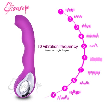 YAFEI 10 rýchlosti G-Spot Vibrátor Nabíjateľná Klitorálny Vibračný Stimulátor prst Prútik Masér Dospelých Intímne sexuálne hračky pre Ženy