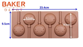 úsmev, tvár, silikónové formy na čokoládu lízatko formy DIY pečenie nástroje CDSM-181