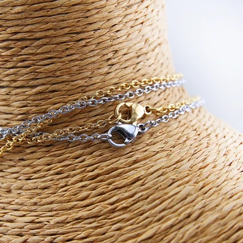Šťastie Šperky Ženy Clavicle Náhrdelník Pekný Jednoduchý Dizajn Z Nehrdzavejúcej Ocele Four Leaf Clover Prívesok Charm Náhrdelník S Reťazí
