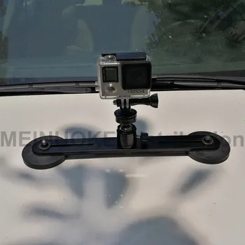 Ťažká Magnet Magnetické Auto Suciton Cup Mount pre Sony GOPRO Hero Relácie SJCAM SJ4000 Akcia Fotoaparát DSLR Camcoder Smartphone