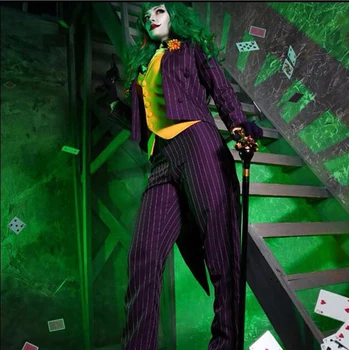 Ženské Batman Dark Knight Joker Cosplay Kostým Pre Ženy Halloween Samovražedné Komando Kostým S Plnou Nastaviť Zákazku Akejkoľvek Veľkosti