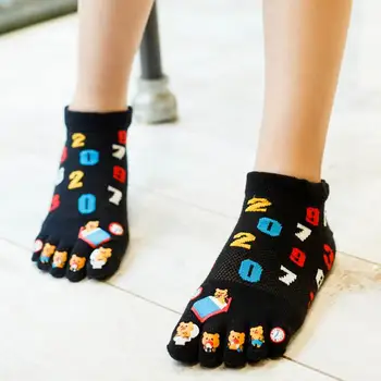 Ženy, Dievčatá Ponožky Bavlna Meias Päť Prstov Ponožky Prst Ponožky Pre Veľkosť 35-40 Calcetines Členok Ponožka Doprava Zadarmo A012